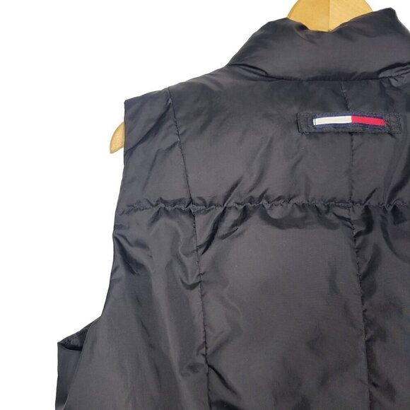 Tommy Hilfiger Women's Down & Feather Logo Black Puffer Vest Size Large - Picture 7 of 12